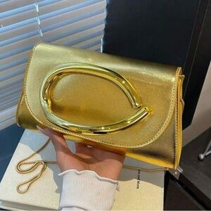 Gold Designer Clutch Bag